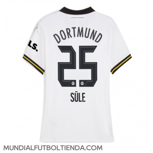 Camiseta Borussia Dortmund Niklas Sule #25 Tercera Equipación Replica 2024-25 para mujer mangas cortas